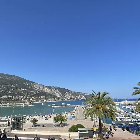 Sablettes Beach-plage-vue Mer-centre * Menton